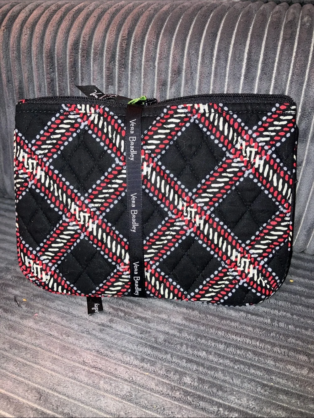 Vera Bradley Cosmetic Bag Trio in Minsk Plaid